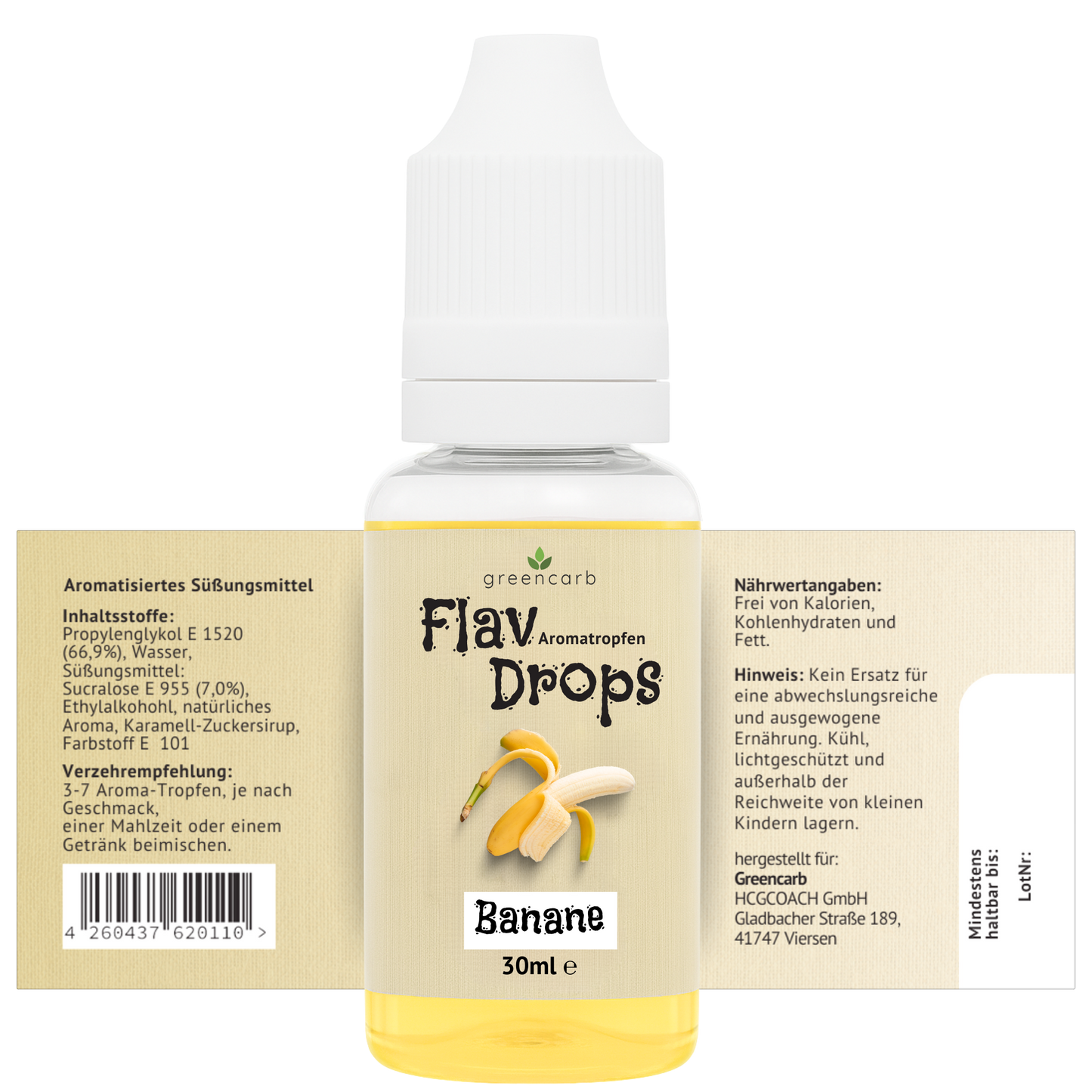 Molkenprotein WPC 80 + Aromatropfen FlavDrops