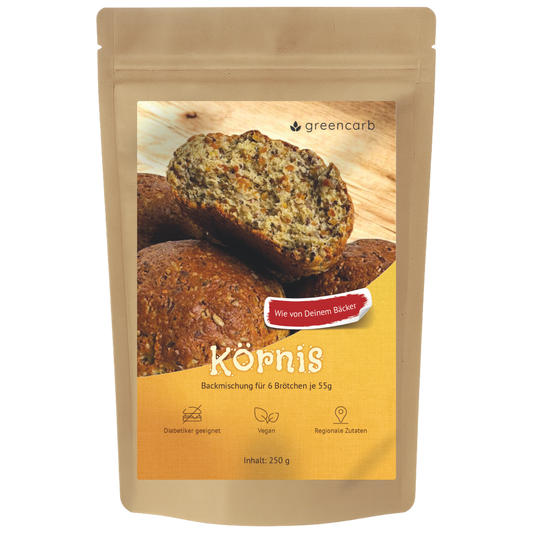 Greencarb® Körnis - Brot- und Brötchenbackmischung (250 g)