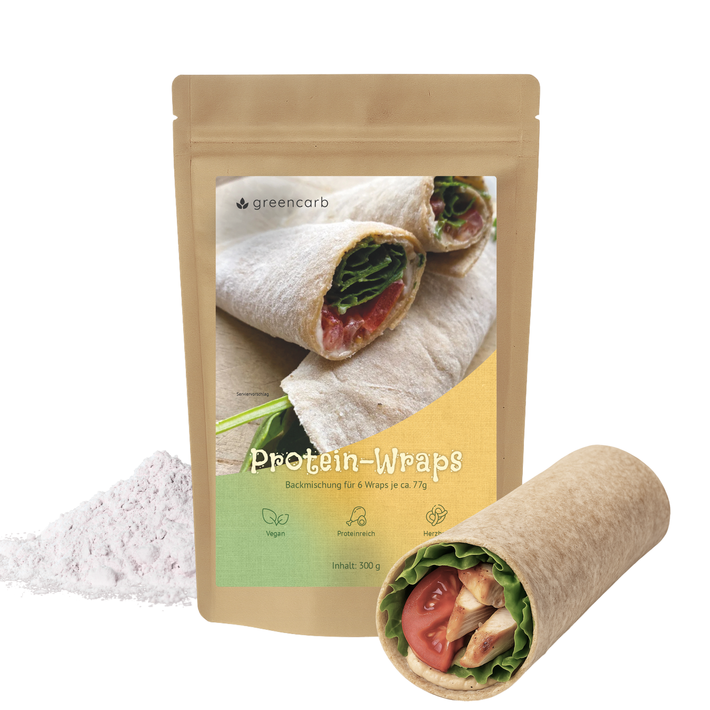 Greencarb® Backmischung Protein Wraps (300 g)
