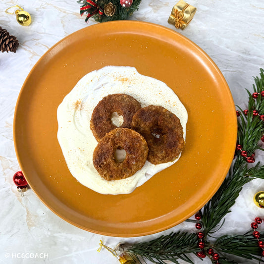Apfelringe im süßen Brotteig