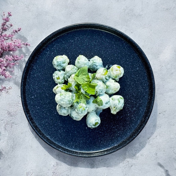 Rosenkohl mit Joghurt-Senf-Dressing
