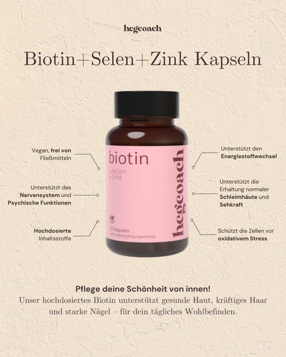hCGC® Biotin+Selen+Zink Kapseln (30 Stück á 700 mg)