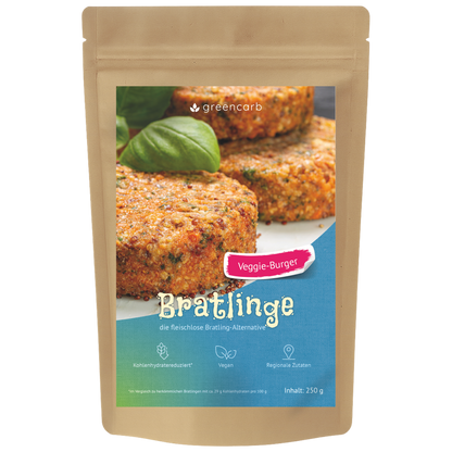 Greencarb® Bratlinge - Mischung zum selbst braten (250 g)