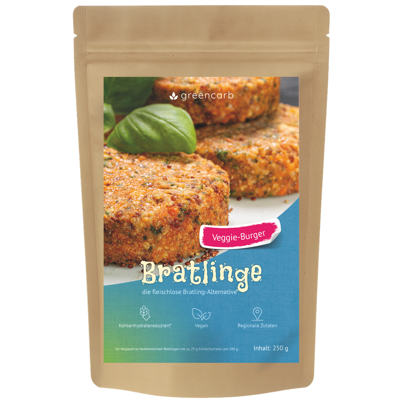 Greencarb® Bratlinge - Mischung zum selbst braten (250 g)