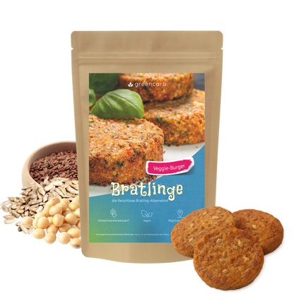 Greencarb® Bratlinge - Mischung zum selbst braten (3er Set)