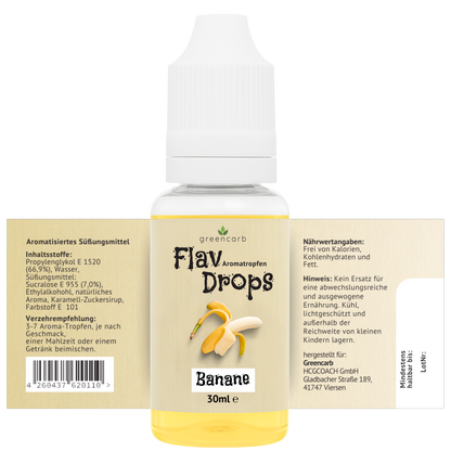 Molkenprotein WPC 80 + Aromatropfen FlavDrops