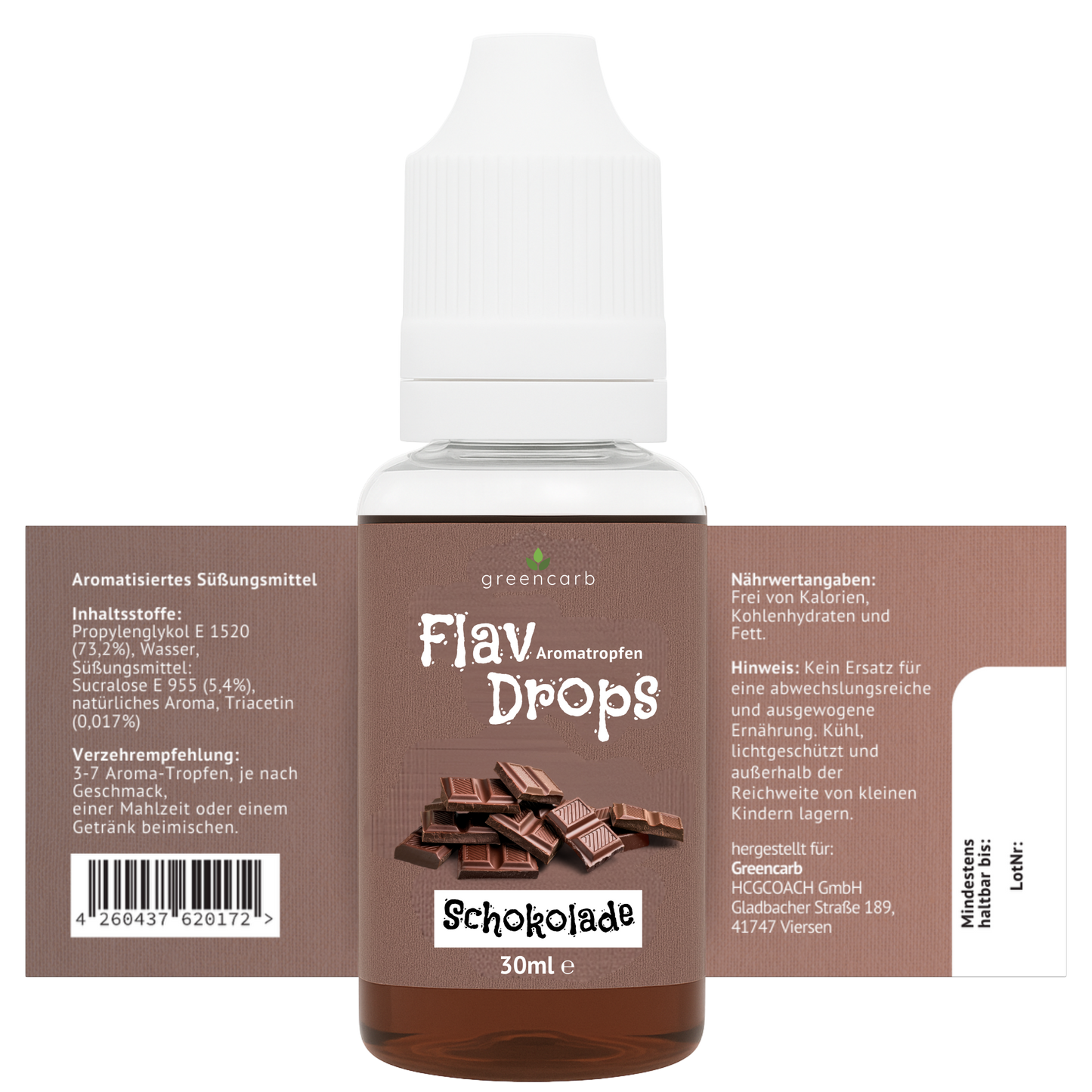 Molkenprotein WPC 80 + Aromatropfen FlavDrops
