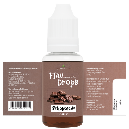 Molkenprotein WPC 80 + Aromatropfen FlavDrops
