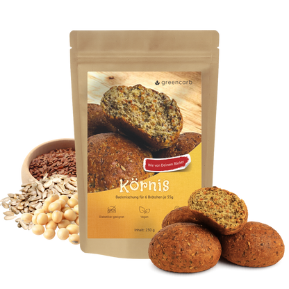 Greencarb® Körnis - Brot- und Brötchenbackmischung (250 g)