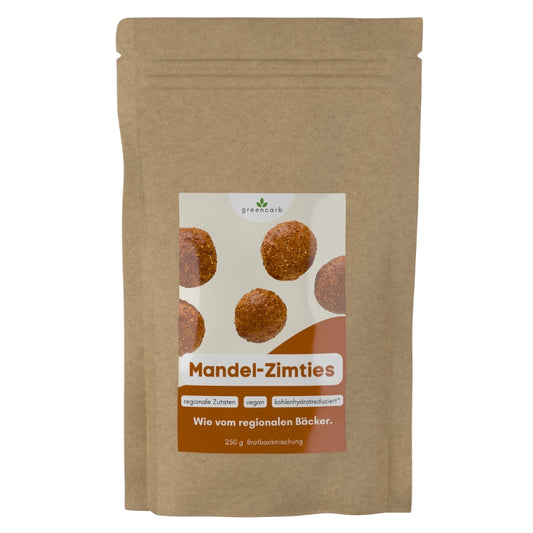Greencarb® Mandel-Zimties Brot und Brötchenbackmischung (250 g)