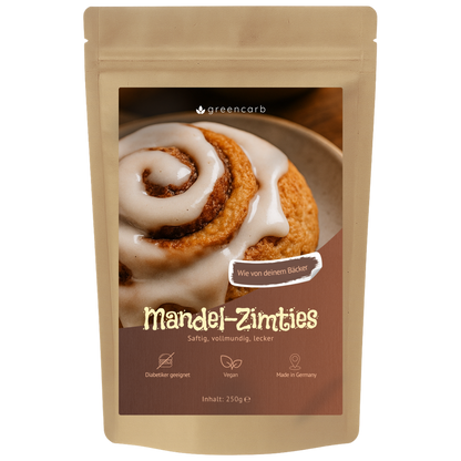 Greencarb® Mandel-Zimties Brot und Brötchenbackmischung (250 g)