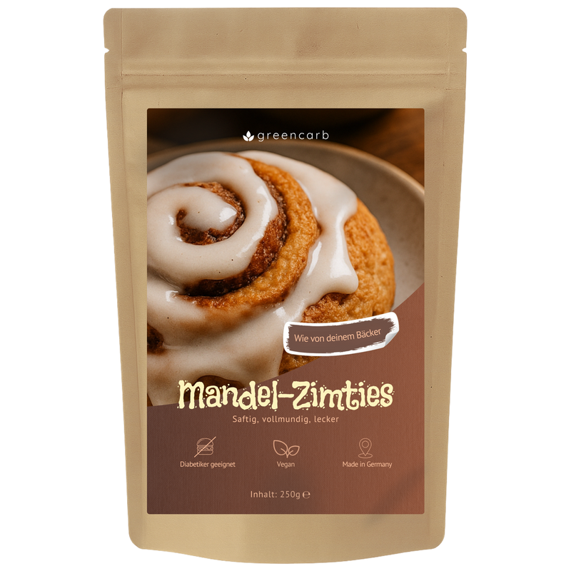 Greencarb® Mandel-Zimties Brot und Brötchenbackmischung (250 g)