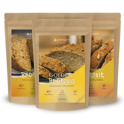 Greencarb® Brotbackmischung Gold, Mediterran, Sonnig (3er Set)