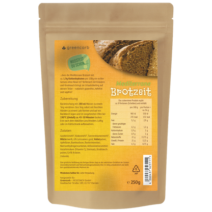 Greencarb® Brotbackmischung Gold, Mediterran, Sonnig (3er Set)
