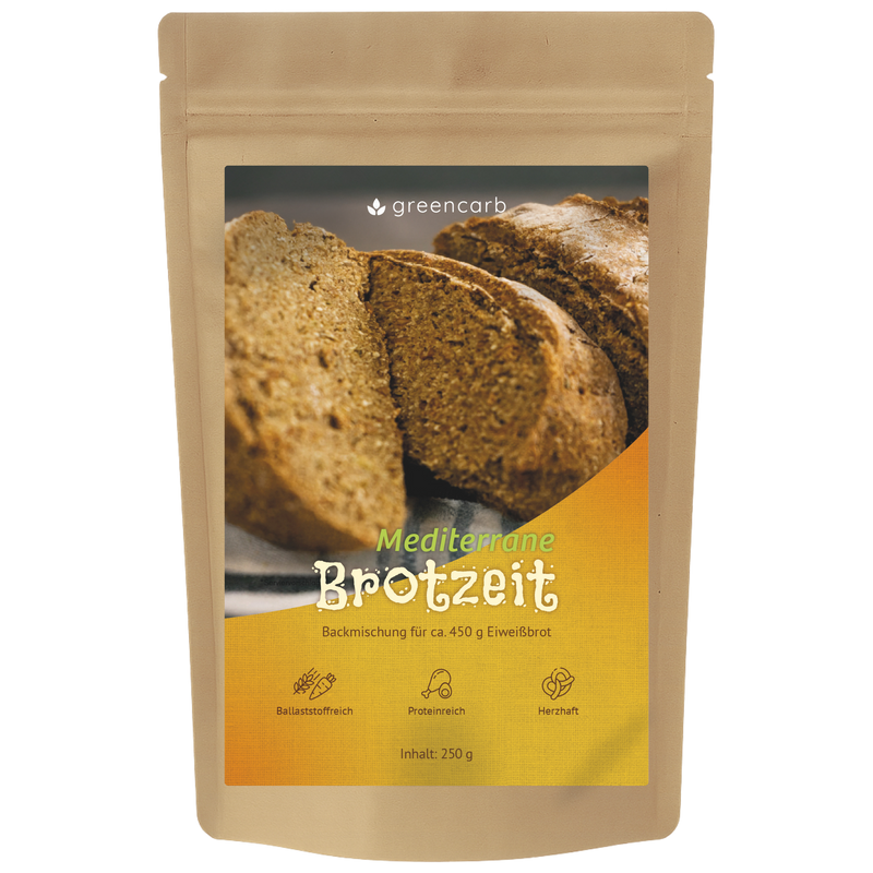 Greencarb® Brotbackmischung Gold, Mediterran, Sonnig (250 g)