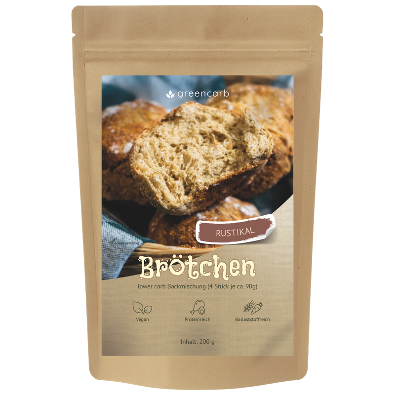 Greencarb® Brötchenbackmischung Rustikale Brötchen (200 g)
