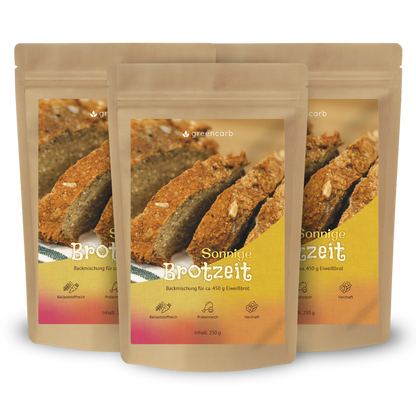 Greencarb® Brotbackmischung Gold, Mediterran, Sonnig (3er Set)