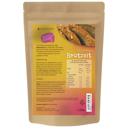 Greencarb® Brotbackmischung Gold, Mediterran, Sonnig (3er Set)