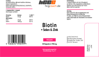 Biotin + Selen + ZinkKapseln (30 St&uuml;ck &aacute; 700 mg)