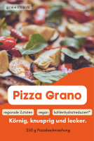 3er Pack Eiwei&szlig;pizza | Pizza Grano | Lower Carb Teig- und Pizzabackmischung | Nur 4,04 g Kohlenhydrate auf 100 g | Vegane Pizzabackmischung | Ballaststoffreich | Diabetiker geeignet