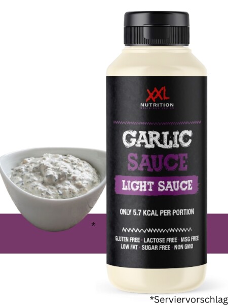 XXL Light-Sauce / 0% Sauce Knoblauch (265 ml / 275 g)